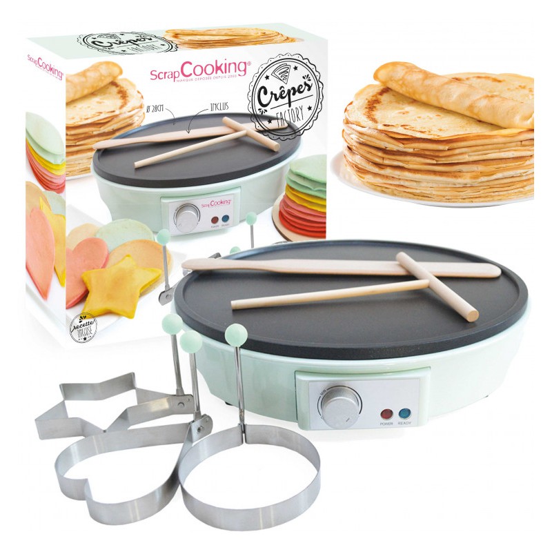 Crêpes Factory Appareil à Crêpes Electrique 28 cm