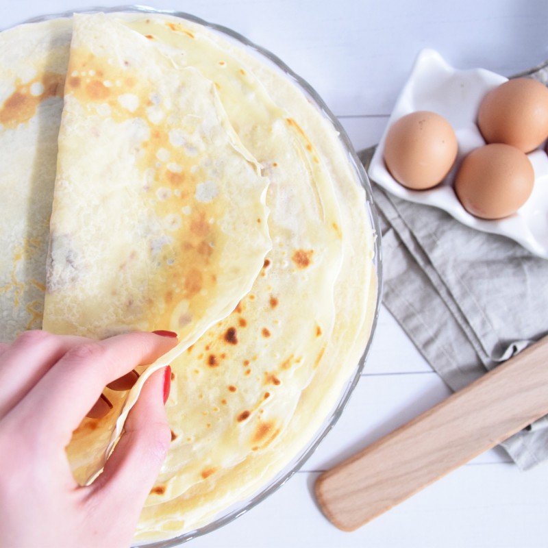 Appareil à crêpes, pour 8 mini crêpes, avec revêtement anti