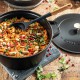 Serveerlepel Houten Handvat Zwart Silicone 31 cm - Staub