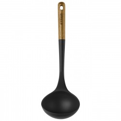 Louche à Soupe Silicone Noir Manche Bois 31 cm - Staub Louche à Soupe Silicone Noir Manche Bois 31 cm - Staub