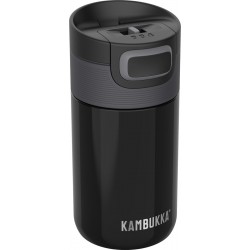 Etna Travel Mug Isotherme Hermétique 300 ml Pitch Black  - Kambukka Etna Travel Mug Isotherme Hermétique 300 ml Pitch Black  - Kambukka