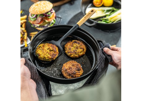 STAUB Spatula made of acacia wood, 31 cm, black