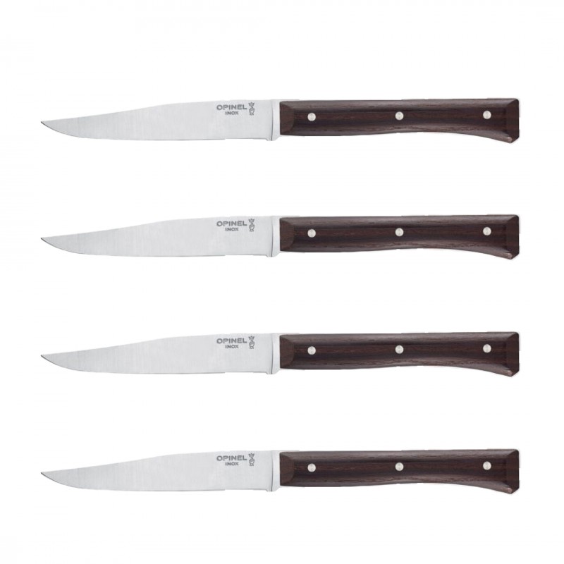 Opinel Set de 4 couteaux de table , Facette bois de frêne