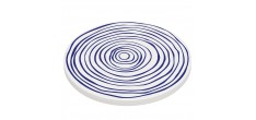 Nordic Sous Plat Rond en Céramique Circles 20 cm