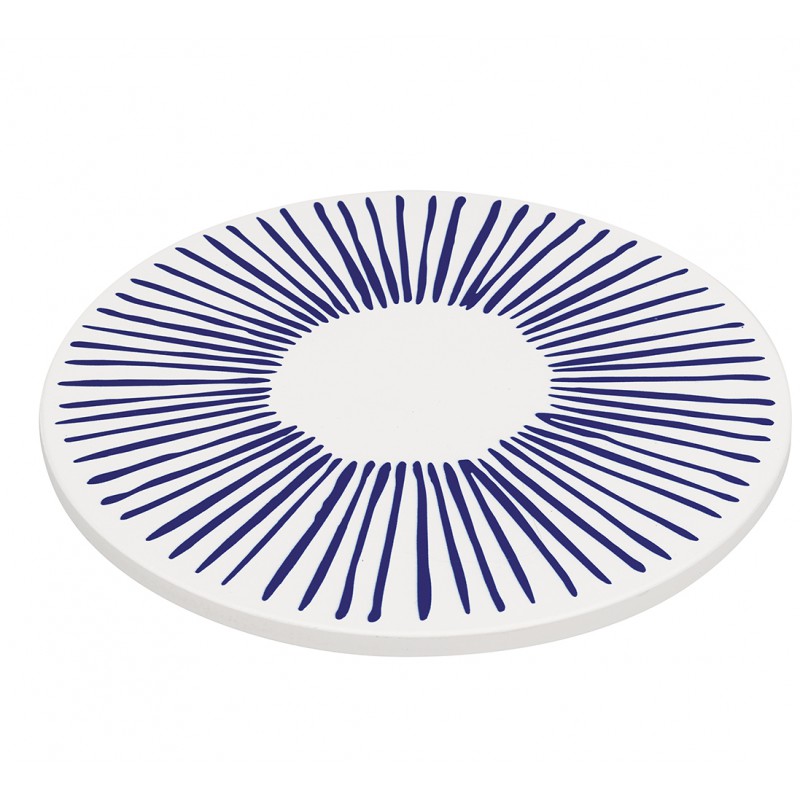 Nordic Sous Plat Rond en Céramique Circles 20 cm