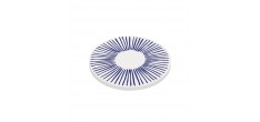 Nordic Sous Verre Rond en Céramique Lines 11 cm