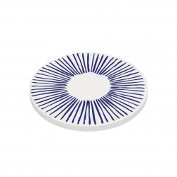 Nordic Sous Verre Rond en Céramique Lines 11 cm