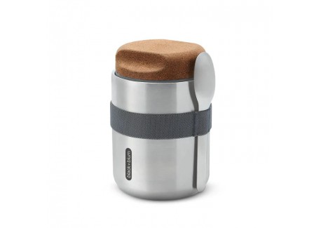 Lunch Box Isotherme Inox avec Elastique Gris 550 ml - Black+Blum