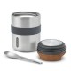 Thermos RVS Lunchbox met Elastiek Grijs 550 ml - Black+Blum