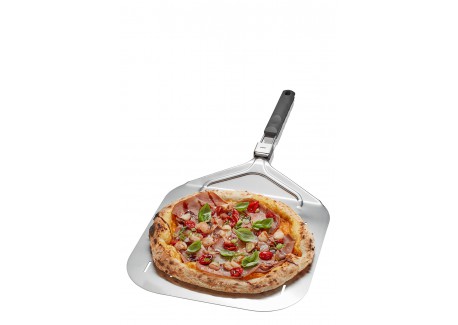 Gefu - Pelle à Pizza Perforée Manche Pliable 63x32 cm - Les Secrets du Chef
