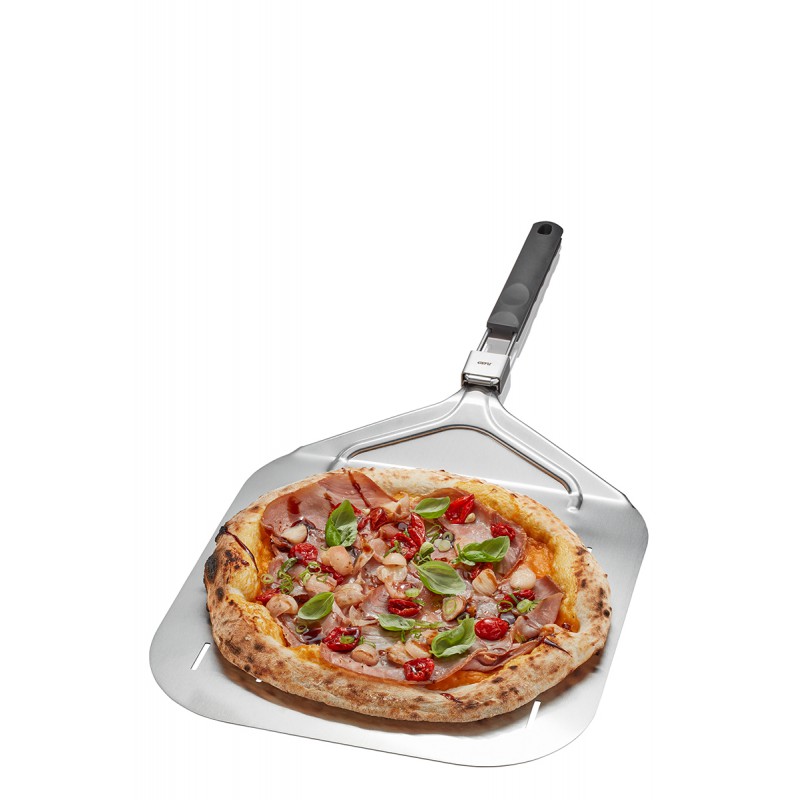 Pelle à pizza inox - 100 cm de long - 30 cm de diamètre