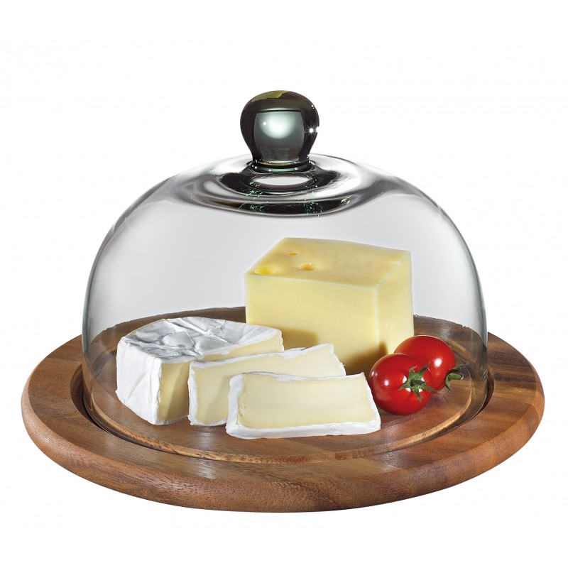 Cloche à fromage en verre
