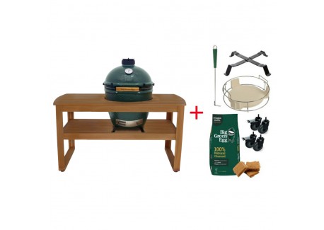Starterspack Table Eucalyptus Barbecue Kamado Large 9 pcs - Big Green Egg