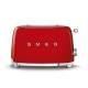 Grille-Pain 2 Tranches Inox Rouge TSF01RDEU - Smeg