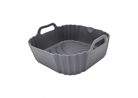 Siliconen Kookmand voord AirFryer 20x20 cm - Vin Bouquet