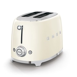 Broodrooster 2 Sneetjes Wiite Creme RVS TSF01CREU - Smeg Broodrooster 2 Sneetjes Wiite Creme RVS TSF01CREU - Smeg