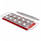 Tablet Moule Ravioli 10 pcs Design avec Rouleau Rouge - Marcato