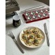Tablet Moule Ravioli 10 pcs Design avec Rouleau Rouge - Marcato