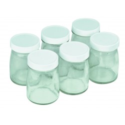Set 6 Pots en Verre 125 ml pour Yaourtière - Cuisinart Set 6 Pots en Verre 125 ml pour Yaourtière - Cuisinart