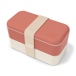 Original Bento LunchBox Terracotta Recycled Made in France 1 L  - MonBento Original Bento LunchBox Terracotta Recycled Made in France 1 L  - MonBento
