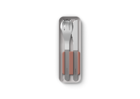 Slim Box Bestek Moka Roze 3 stk - MonBento