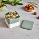 Square Bento LunchBox Vert Natural Made in France 1,7 L - MonBento