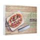 Rechthoekige Pizzasteen met Houder 37,5x30 cm en Pizzasnijder - KitchenCraft