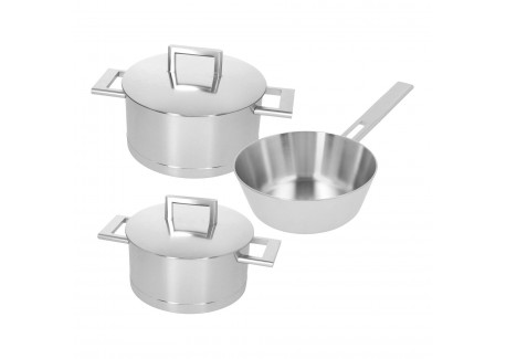 John Pawson 7 Primeur Kookgereiset Steelpannen RVS 3 stks - Demeyere