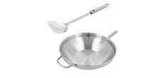 Apollo Wok Inox 32 cm + Spatule pour Wok 
