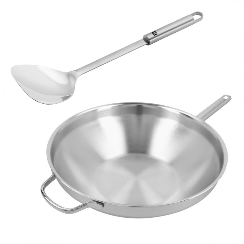 Apollo Wokpan RVS 32 cm + Wokspatel - Demeyere