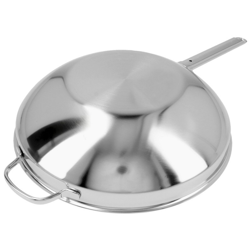 Apollo Wok Inox 32 cm + Spatule pour Wok  - Demeyere