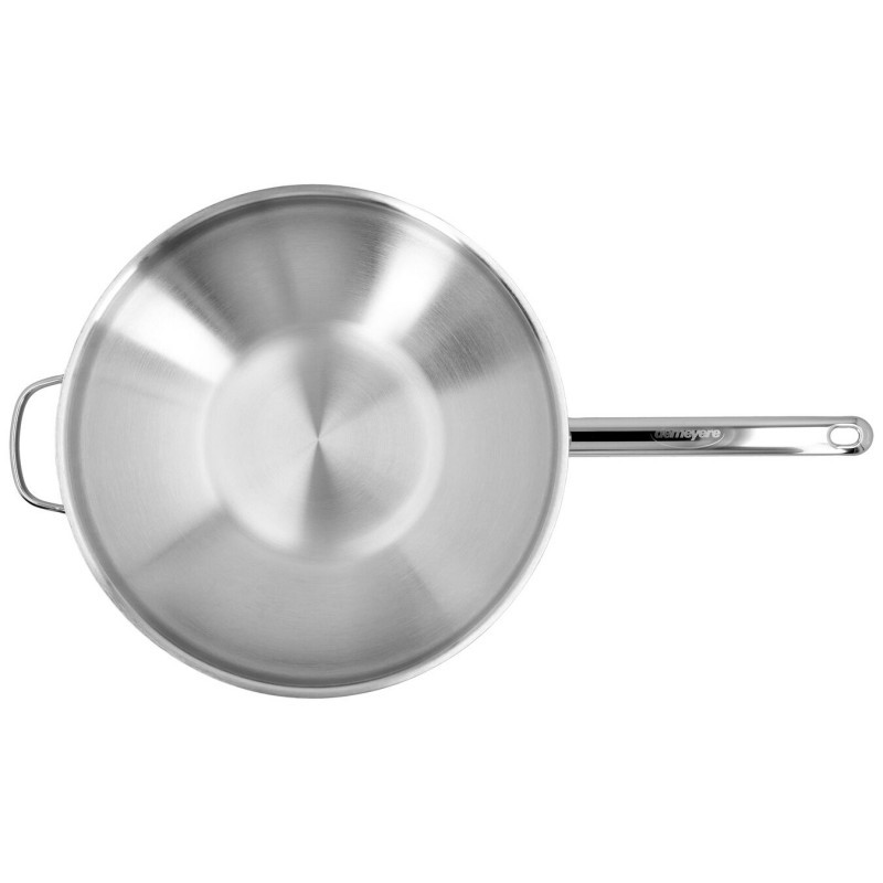 Apollo Wok Inox 32 cm + Spatule pour Wok  - Demeyere