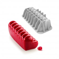 Moule en Silicone 3D Bûche Coeur 