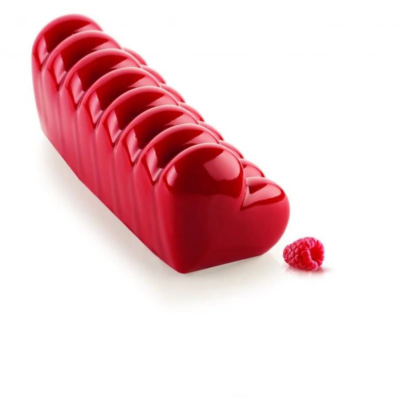 Moule en Silicone 3D Bûche Coeur  - Silikomart