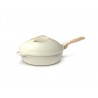 Fabuleuse Poêle Anti-Adhésive 8 en 1 28 cm Blanc Meringue 4,5L