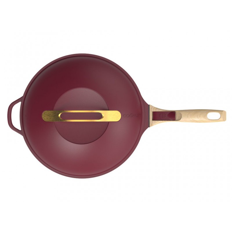 Fabuleuse Poêle Anti-Adhésive 8 en1 28 cm Bordeaux Rubis 4,5L  - Cookut