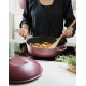 Fabuleuse Poêle Anti-Adhésive 8 en1 28 cm Bordeaux Rubis 4,5L  - Cookut