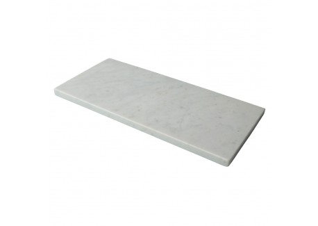 Planche à Servir Rectangulaire Marbre Blanc 38x18 cm - Be Home