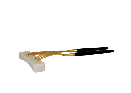 Witmarmeren Eetstokje en Bestekhouder - Be Home