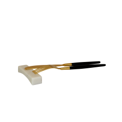 Repose Baguettes et Couverts Marbre Blanc