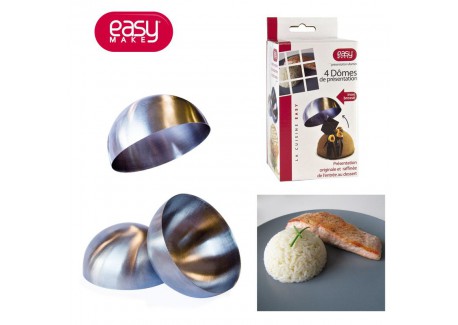Moules Domes Inox 8 cm 4 pcs