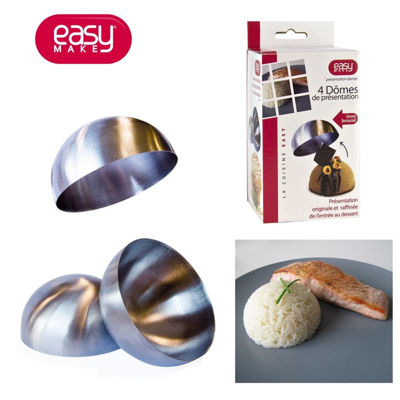 Moule Forme Demi Sphère pour Chocolat 4 Pcs Moule de Dôme en