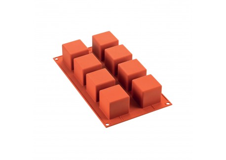 Moule en Silicone 8 Cubes 5 cm - Silikomart