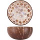 Bol en Noix de Coco Pois Marron 14 cm - Noya