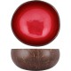 Bol en Noix de Coco Rouge Métallique 14 cm - Noya