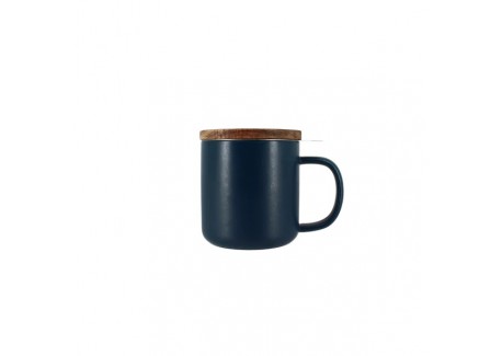 Tasse à Thé avec Infuseur 0,30 L Bleu Foncé - Ogo Living