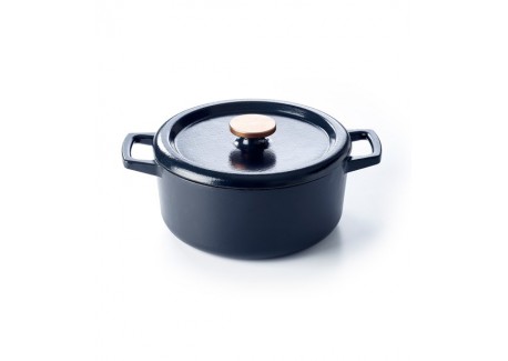 Nori Cocotte Fonte Ronde 5 L Noir (26 cm) - Beka Cookware