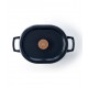 Nori Cocotte Fonte Ovale 5,5 L Noir (31 cm) - Beka Cookware