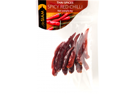 Piments Rouges Epicés Spicy Red Chilli 6 g  - deSIAM