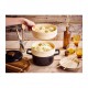 Nori Cocotte Fonte Ronde 2 L avec Paniers Vapeur Noir (20 cm) - Beka Cookware